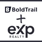 The BoldTrail logo and the eXp Realty logo joined by a plus sign